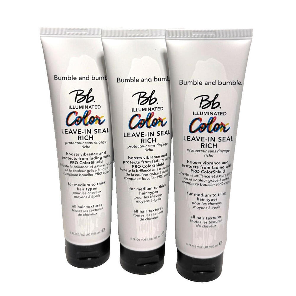3 x Bumble and Bumble bb Illuminated Color Leave-in Seal Rich 5oz/150ml NEW